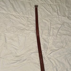 Leather embossed belt